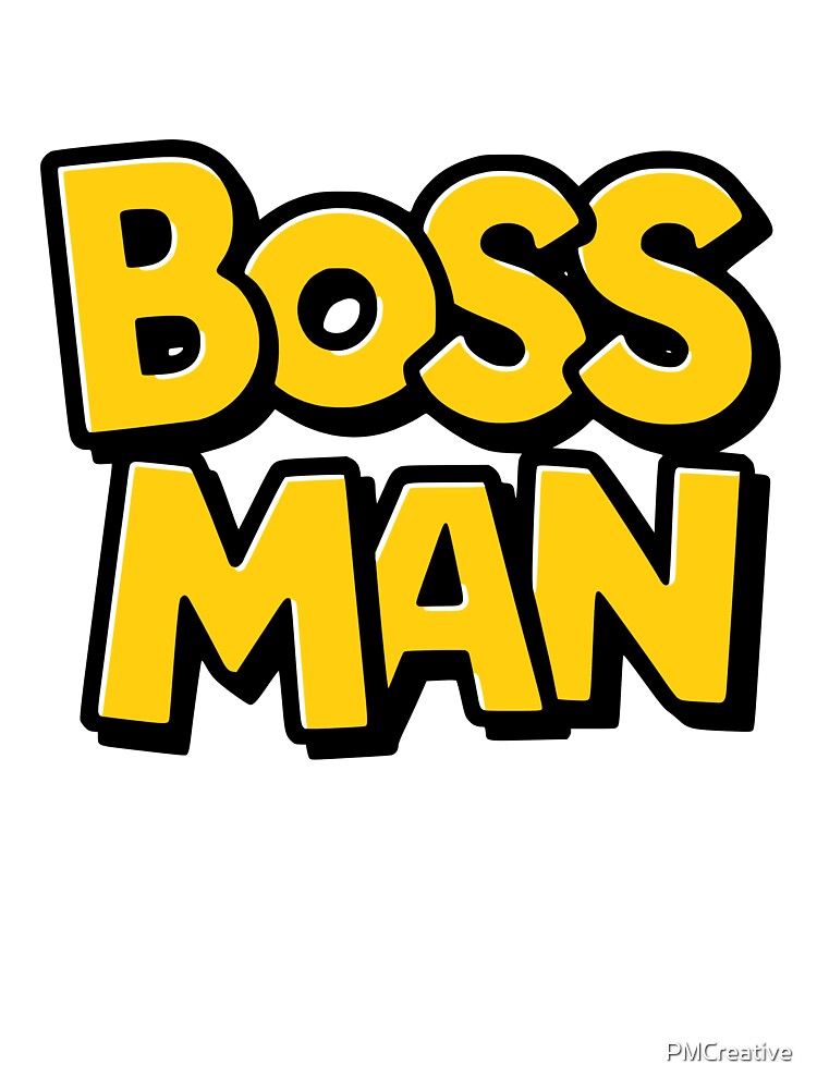 Boss Man! Funny Yellow Workplace Humor by PMCreative