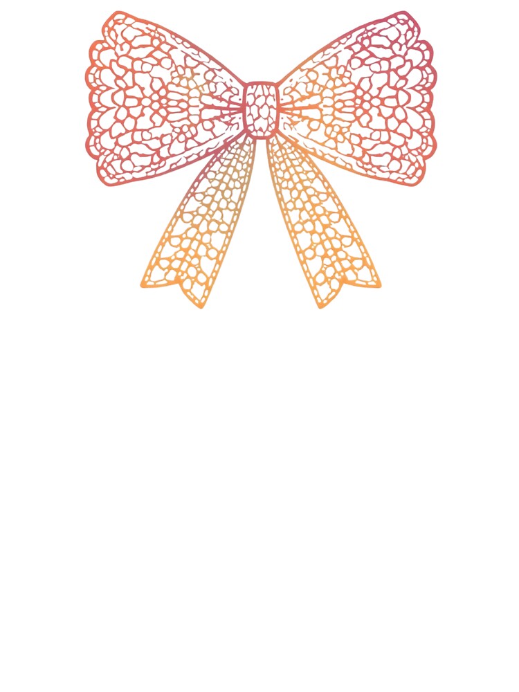 Pink floral lace bow by uunaa