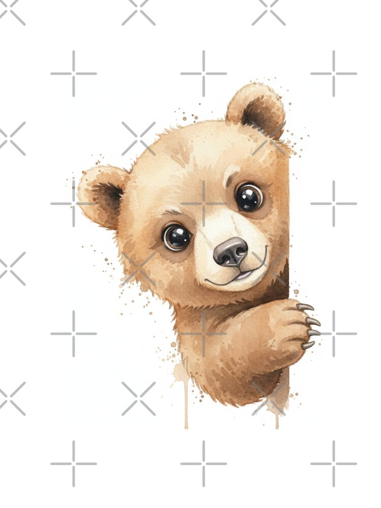 Bear meme funny cute kawaii pet animal watercolor by CheeseBlueprint