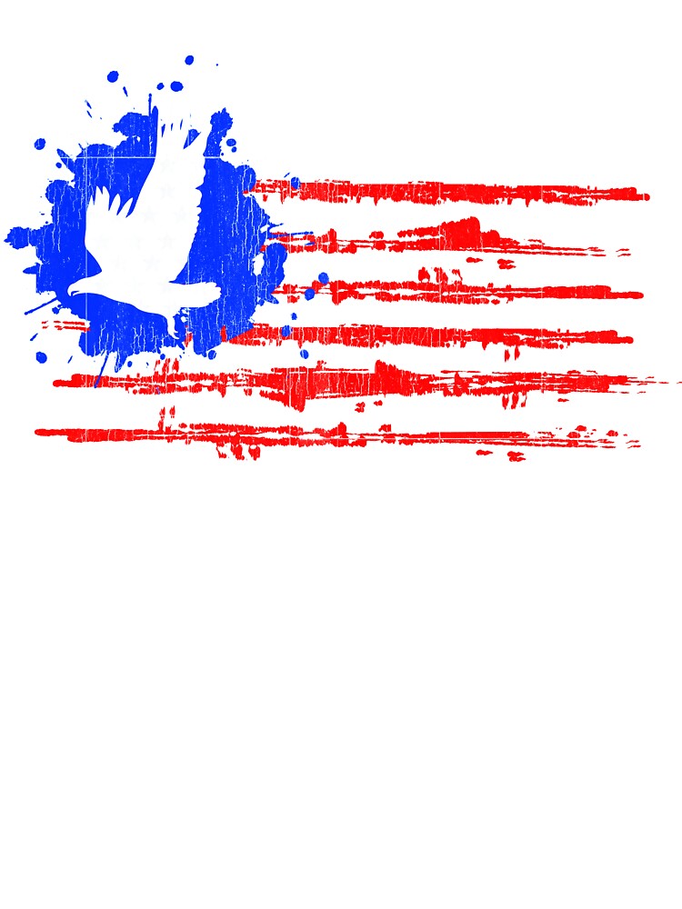 USA Flag | American Eagle T-Shirt for Men and Women by AllStarMerch