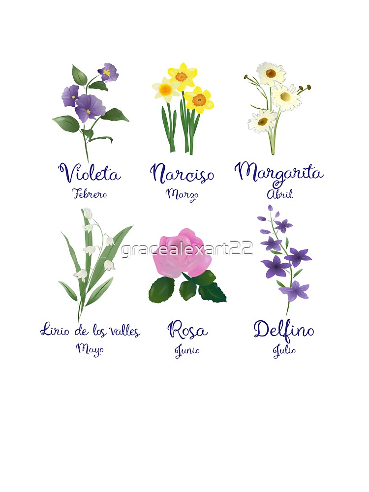 Birth Flowers (February to July) by gracealexart22