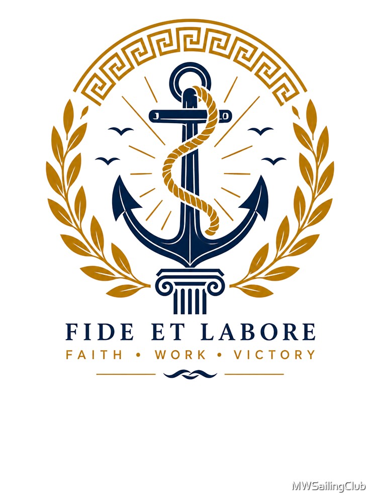 Fide Et Labore Anchor Premium Emblem by MWSailingClub