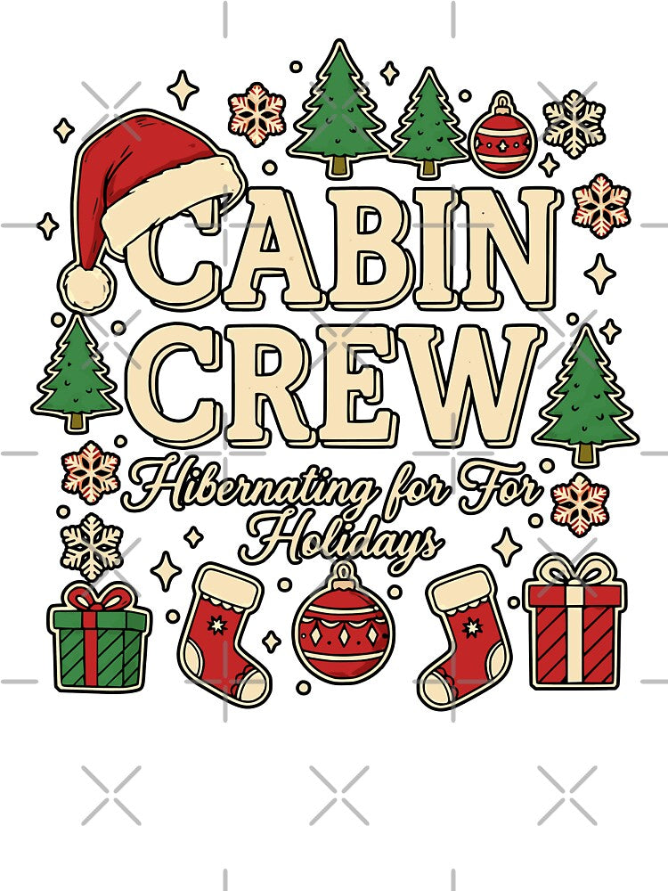 Christmas Cabin Crew Winter Holiday Hibernation Design by ArtDesignTp