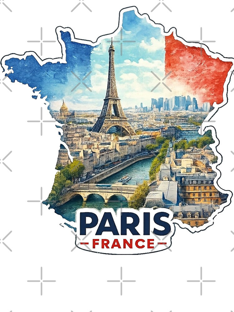 Paris France Travel Art by clintang