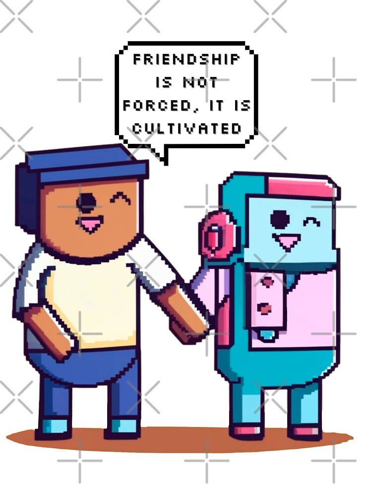 Friendship is not forced, it is cultivated | Pixel Style by CircinusStore