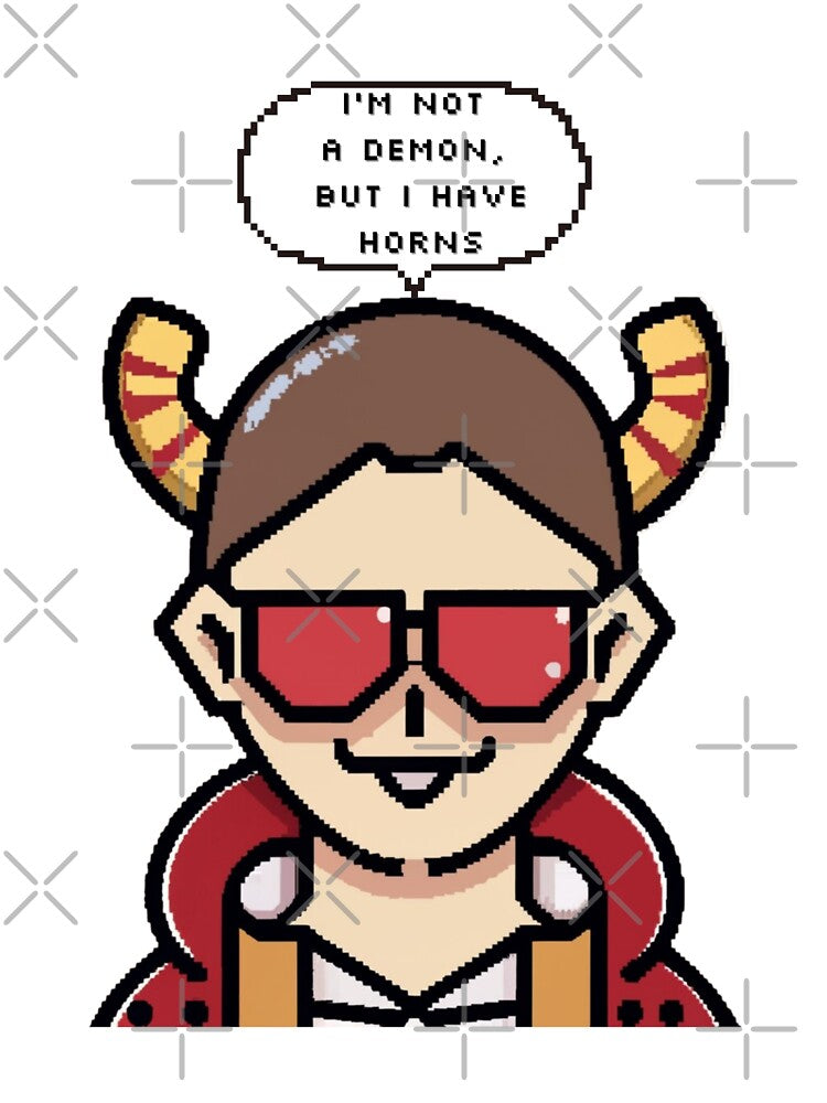 I am not a demon, but I have horns | Pixel Style by CircinusStore