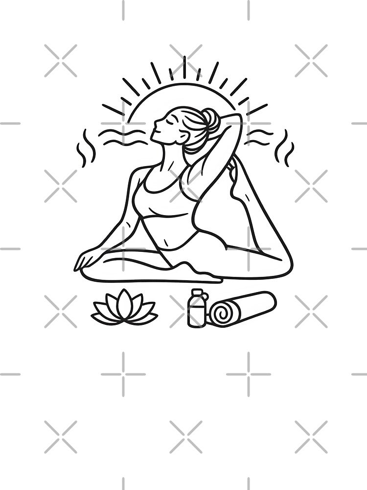 Peaceful Hot Yoga Obsessed Gift for Yoga Life Lovers Yoga Mat Bag Design Art by Divakar Fashion