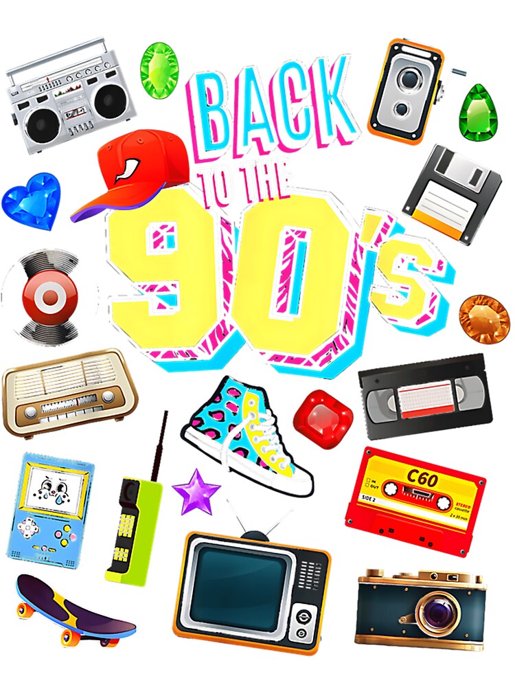 Men'S Women'S Kids Vintage The 90S Survival Kit Retro Graphic Design by sammiehyatt