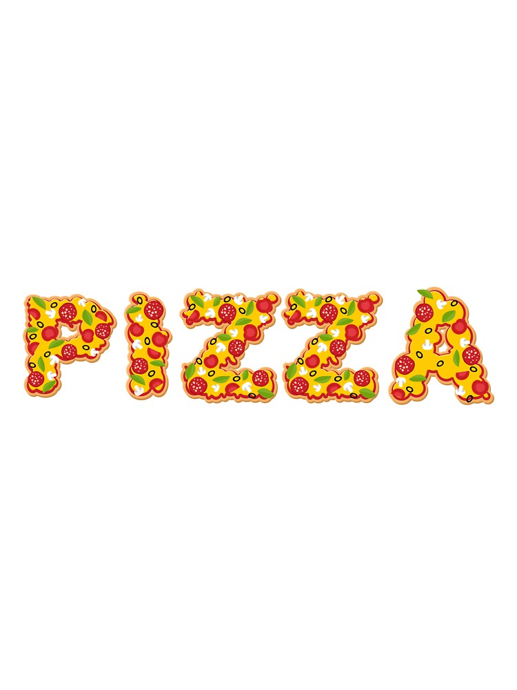 PIZZA Illustration - funny food drawing by dalenpriester