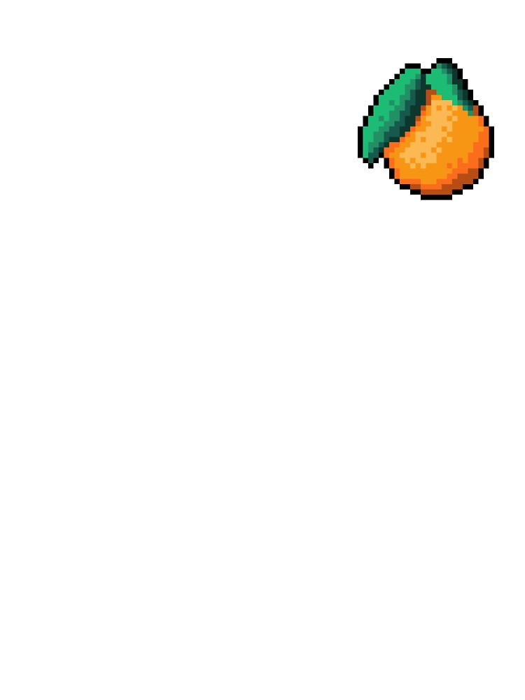 Pixel Tangeriene - pixel food art by LittleFoodShop
