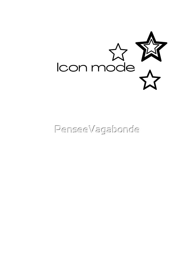 Icon Mode Y2K Stars • Retro Graphic Tee & Aesthetic Sticker by PenseeVagabonde