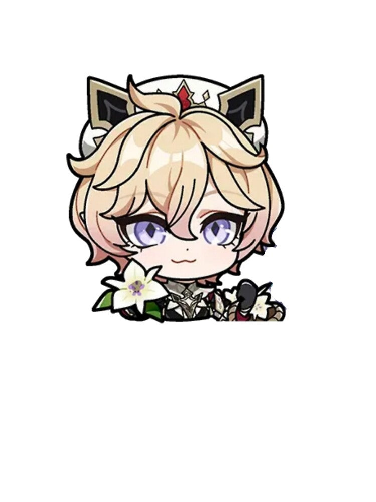 Dahlia genshin impact chibi game anime by hayzeniif