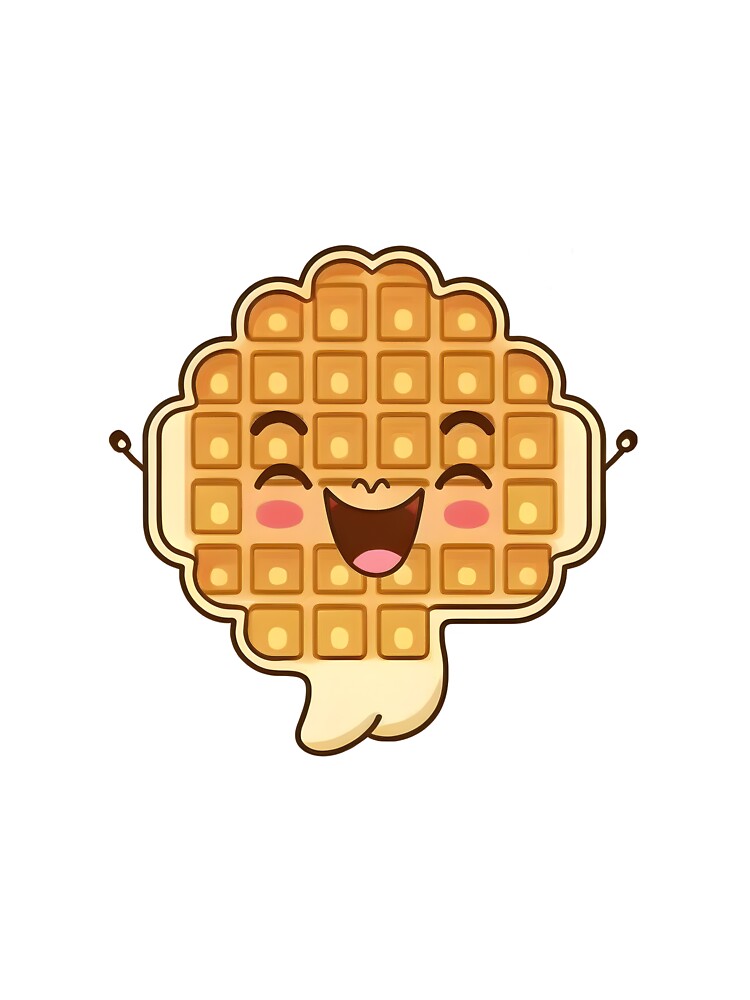 kawaii cute waffle by R.L cases and stickers