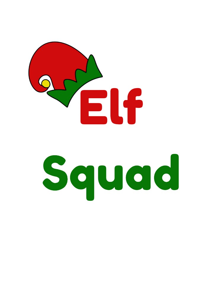 Elf Squad Funny Christmas Holiday Design by Quirky Creations