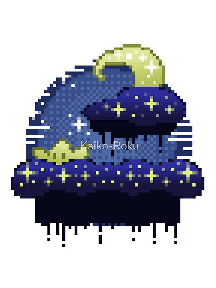 Pixel Art - Star and Moon by Kaiko-Roku