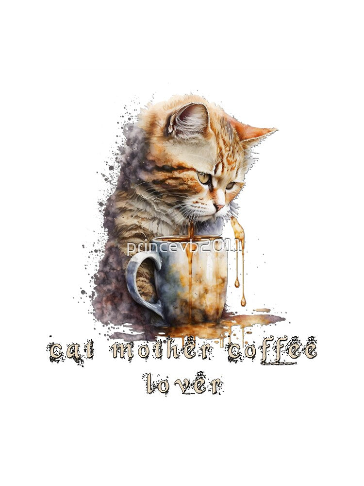 cat mother coffee lover by princevb2011