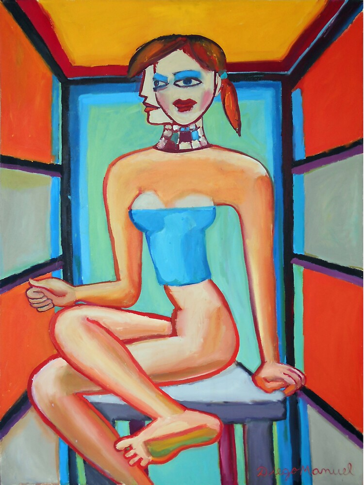 Woman in the chair by Diego Manuel Rodriguez