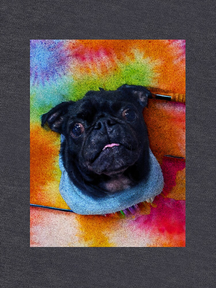 Hippie Pug by Jabbathepug