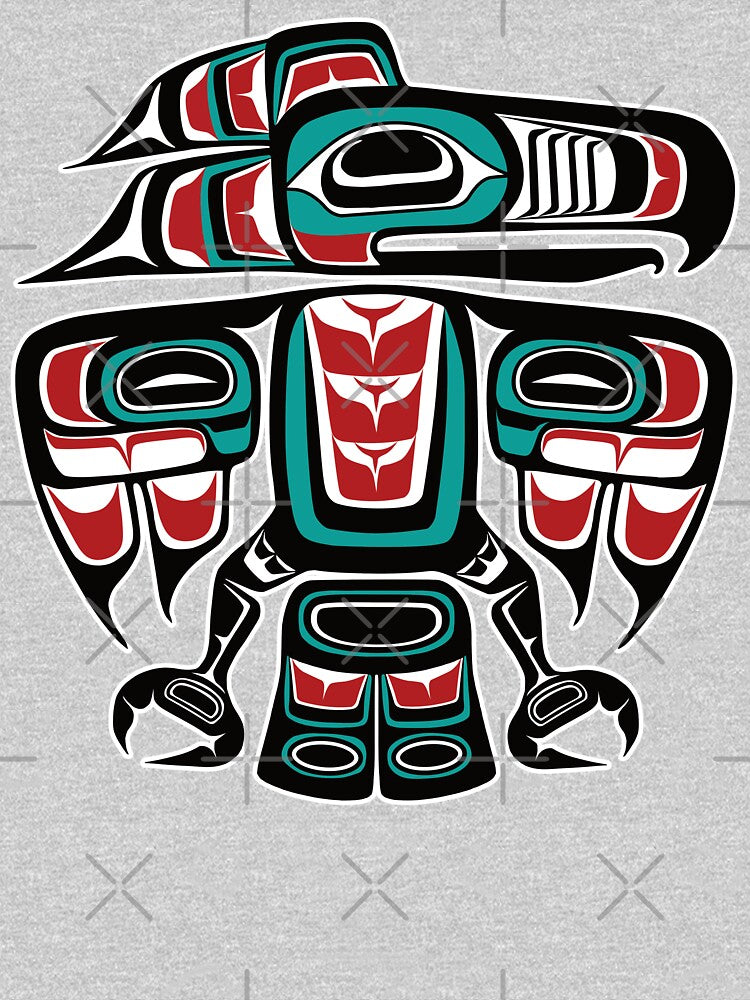 Haida Tlingit Native Raven Totem by Beltschazar