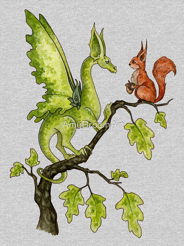 Oak Tree Encounter by AmyBrownArt