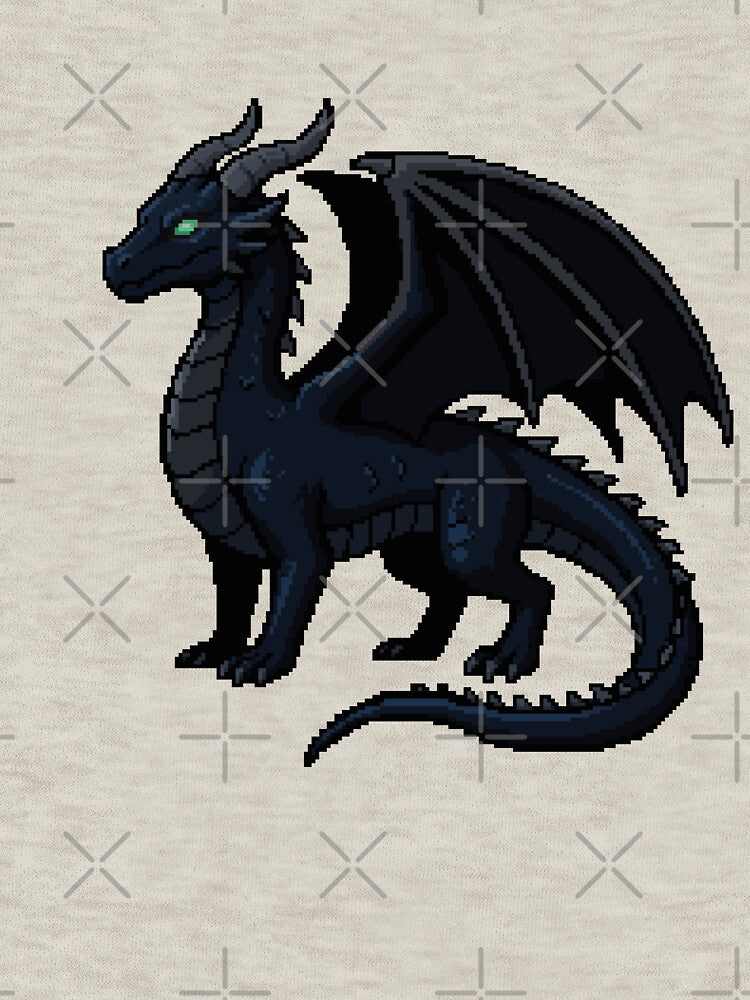 Night Watchman: Pixel Art Dragon by Aerianwind