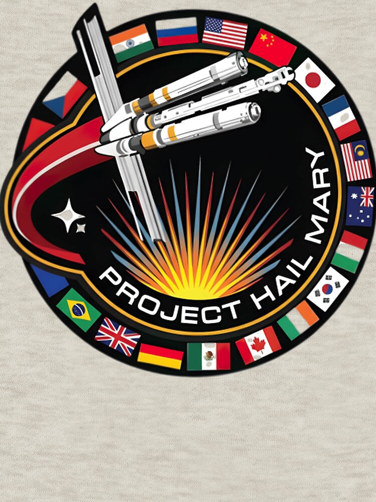 Project Hail Mary Space Mission Rocket Launch Patch Style Classic T-Shirt by Qwertycraftd