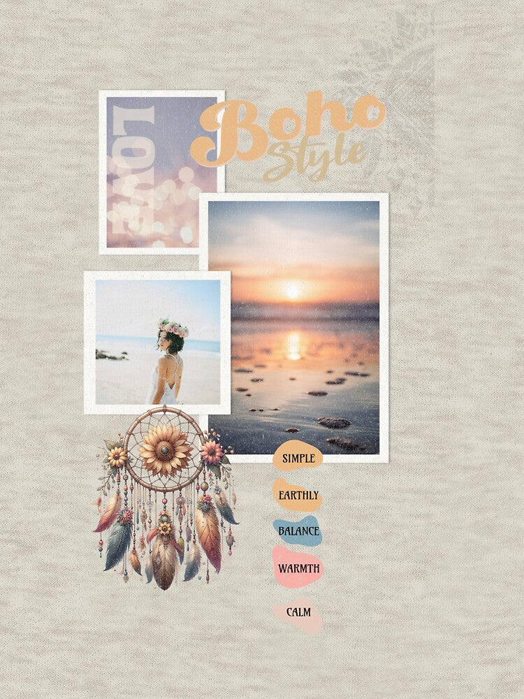 Boho Style Moodboard – Dreamcatcher & Coastal Aesthetic by AngryToro