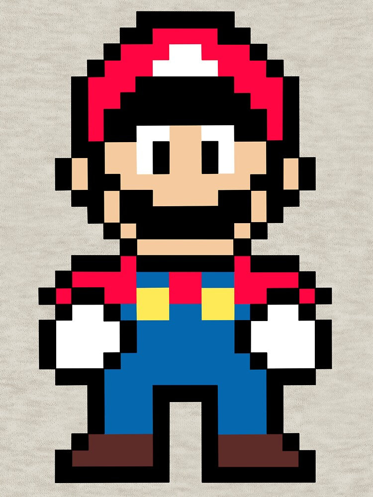 Small Pixel Blocks on the Bro 1 - classic gaming Retro by ZERO-MIND