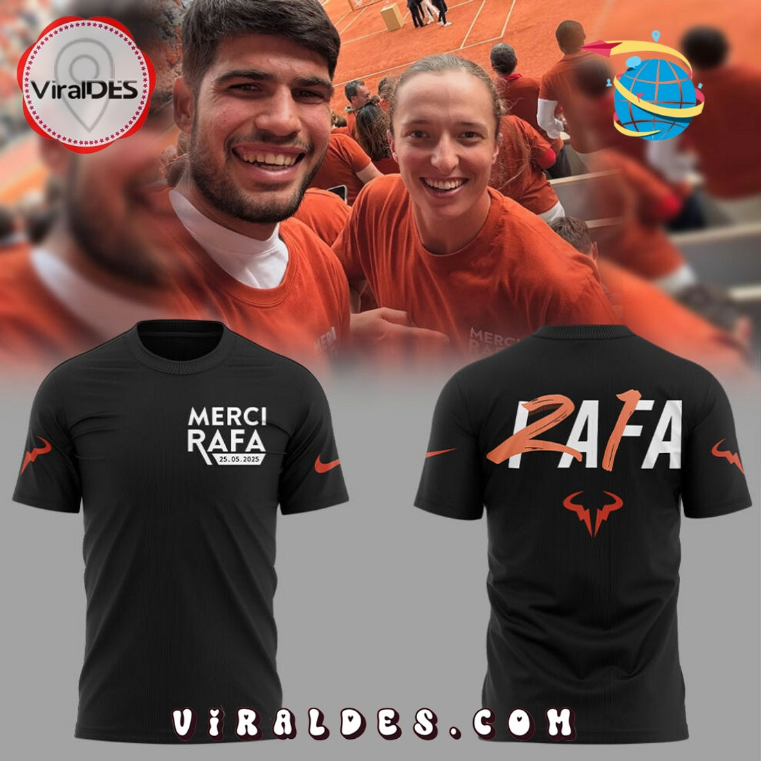 Rafael Nadal Limited Edition 2025 Black Hoodie