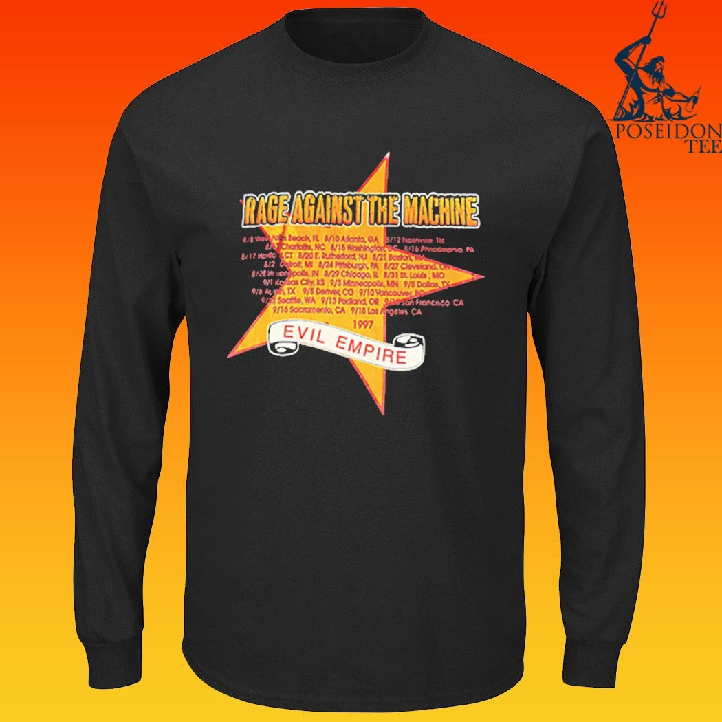 Rage Against The Machine Evil Empire Tour 1997 T-shirt