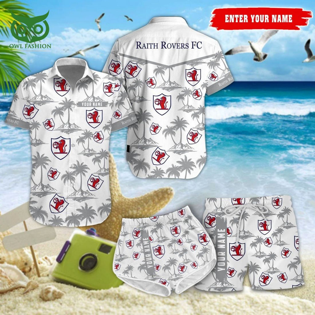 Raith Rovers F.C. SPFL Coconut Hawaiian Shirt Shorts