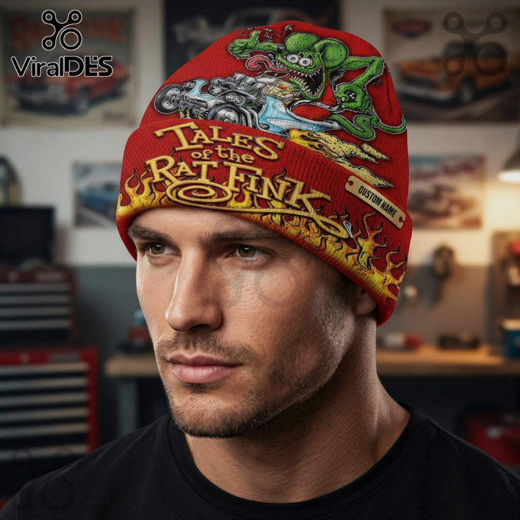 Rat Fink Premium Graphic Beanie Hat