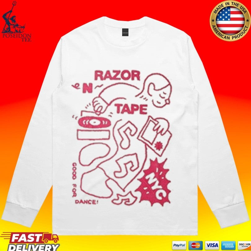 Razor N Tape Happy Dj Faded Bone T-shirt