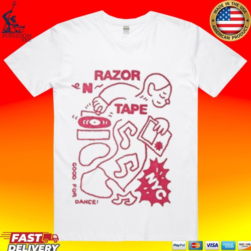 Razor N Tape Happy Dj Faded Bone T-shirt