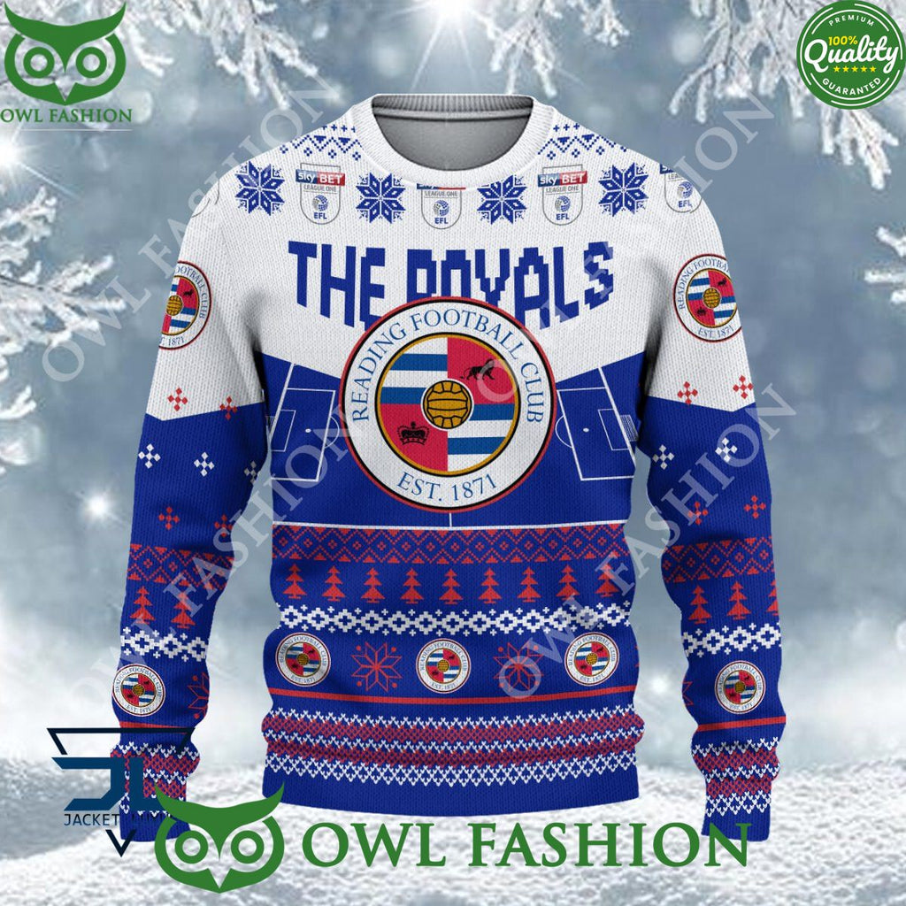 Reading F.C EFL 2023 Custom Ugly Christmas Sweater Jumper