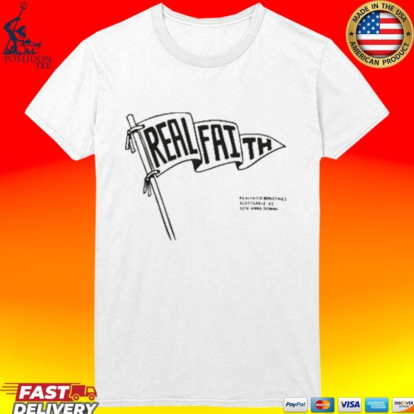 Real Faith Flag Vintage Christian T-shirt