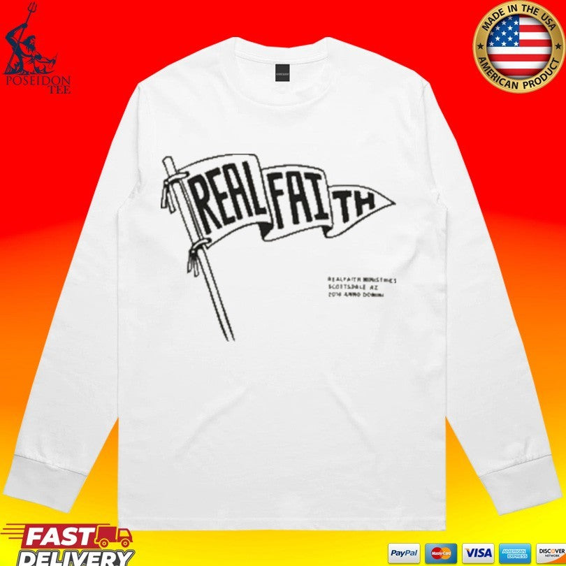 Real Faith Flag Vintage Christian T-shirt