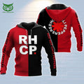 RED HOT CHILI PEPPERS Black and Red 3D Shirt