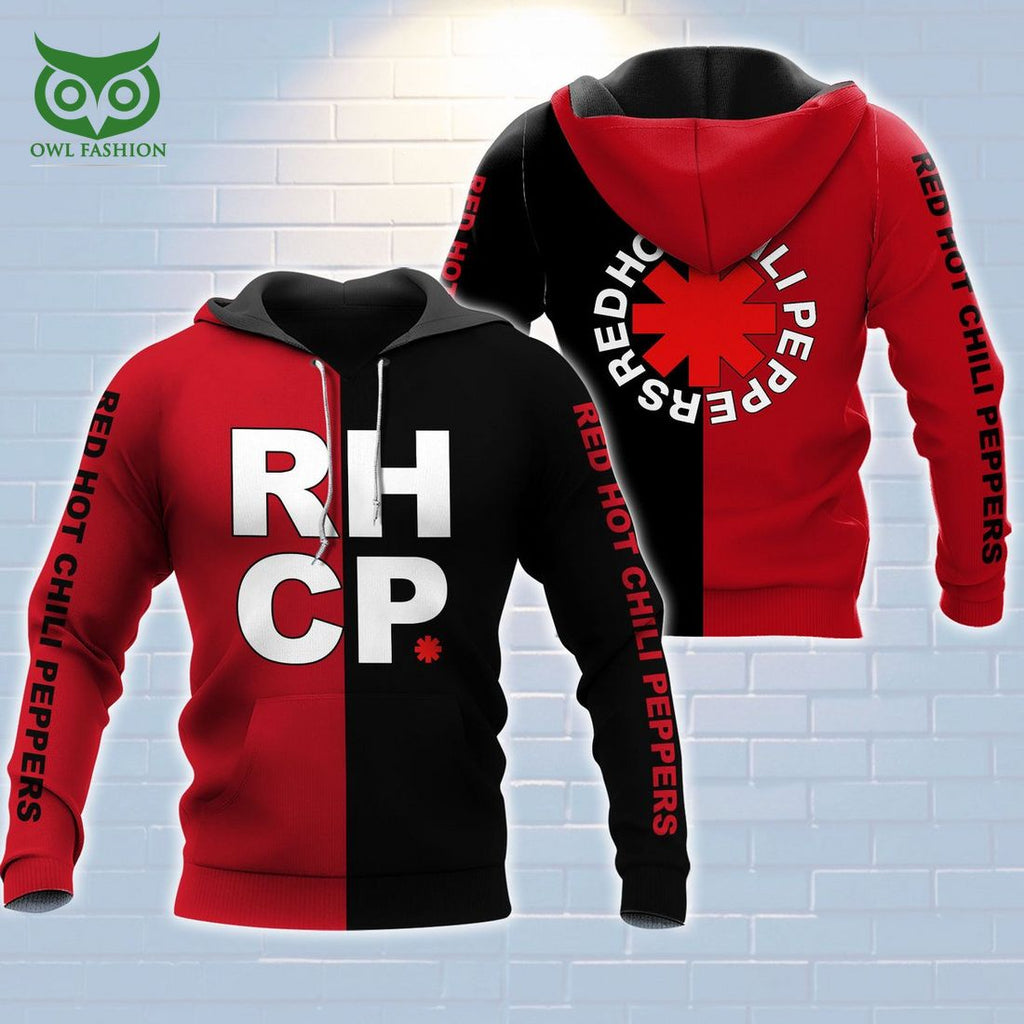 RED HOT CHILI PEPPERS Black and Red 3D Shirt