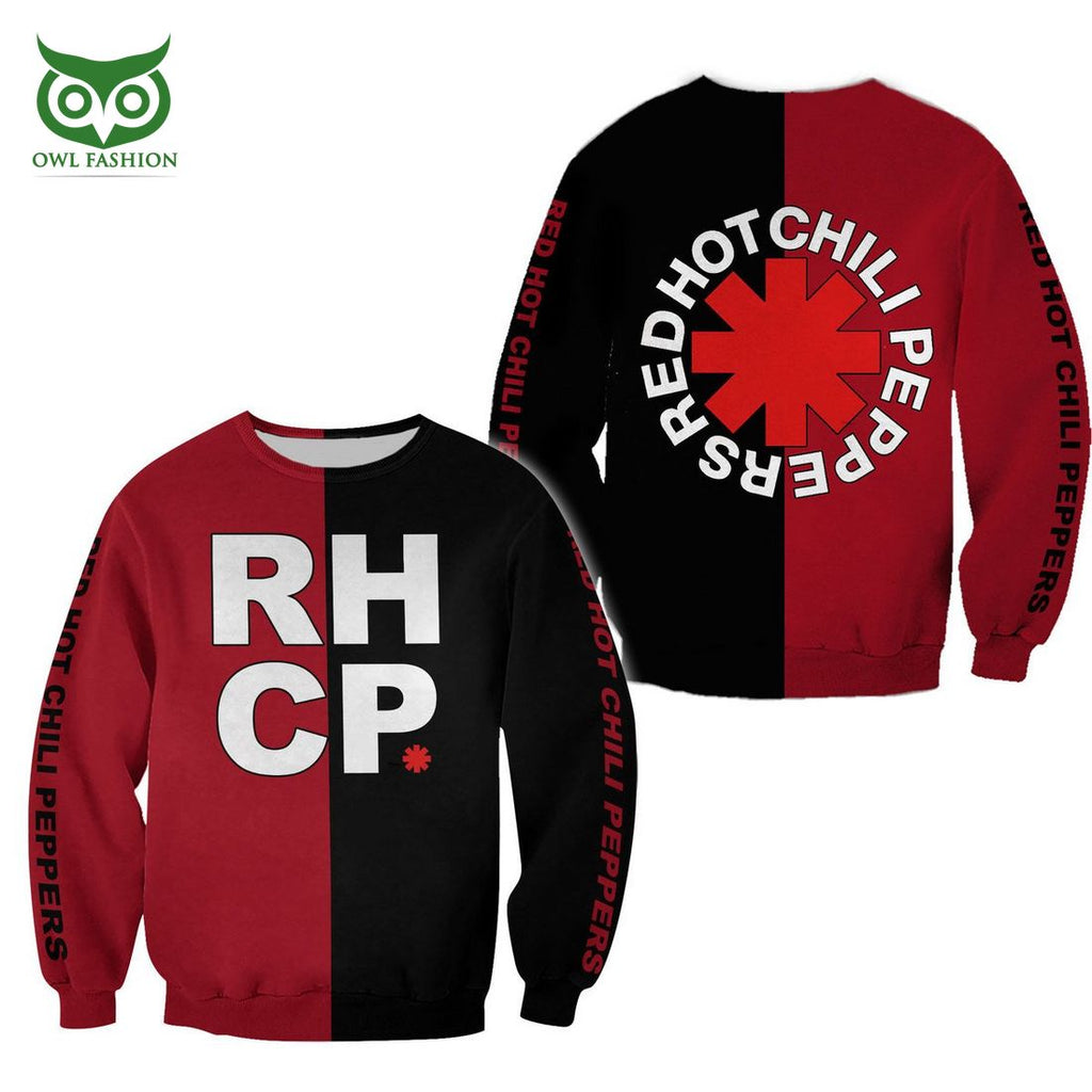 RED HOT CHILI PEPPERS Black and Red 3D Shirt
