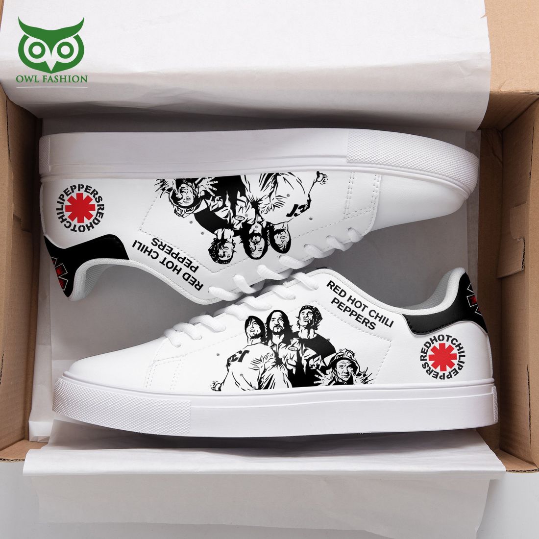 RED HOT CHILI PEPPERS Drawing Stan Smith Shoes