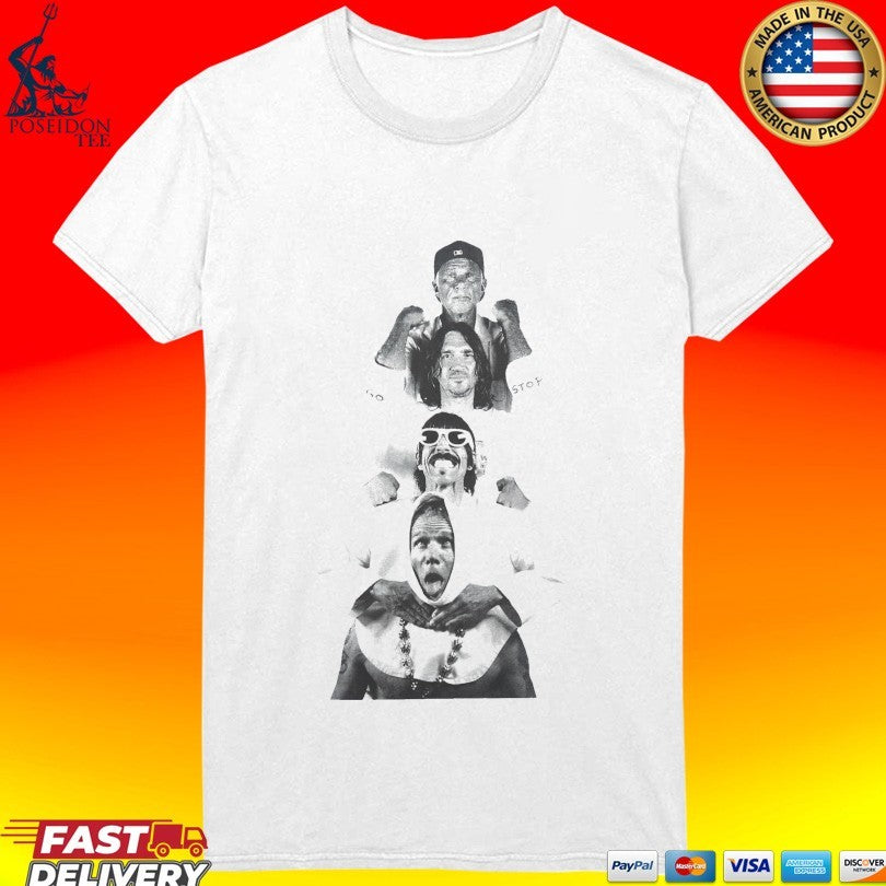 Red Hot Chili Peppers Unlimited Love World Tour 2023 Four Wise T-shirt