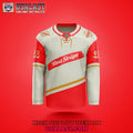 Red Stripe Beer Custom Hockey Jersey