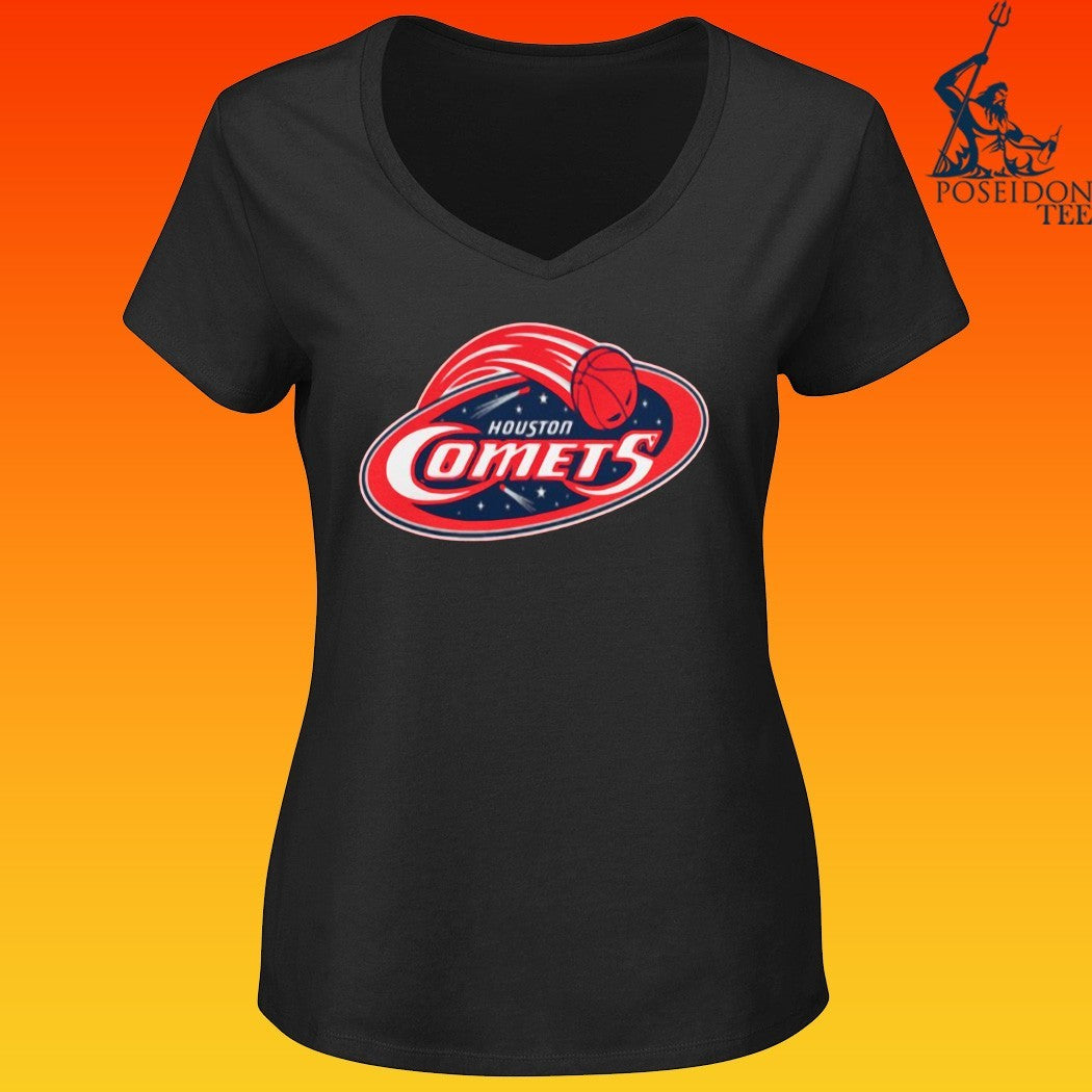 Red Vanvleet Rockin A Houston Comets T-shirt
