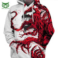 Red Venom Spiderman HD 3D AOP Hoodie