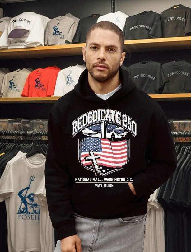 Rededicate 250 Christian Patriot Gift Niche T-shirt