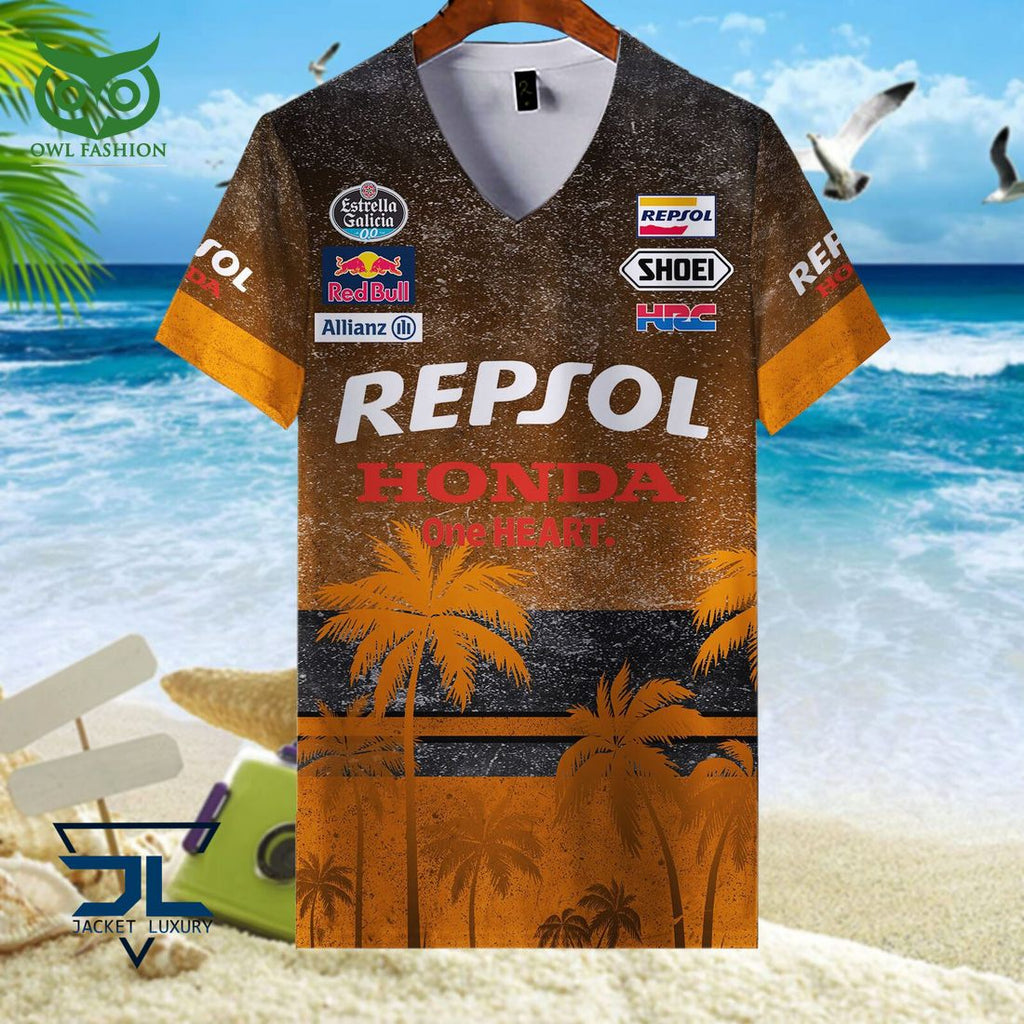 Repsol Honda team Grand Prix Motogp Racing Hawaiian Shirt