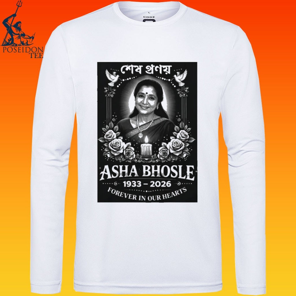 Rest In Peace Asha Bhosle 1933 2026 Forever In Our Hearts T-shirt