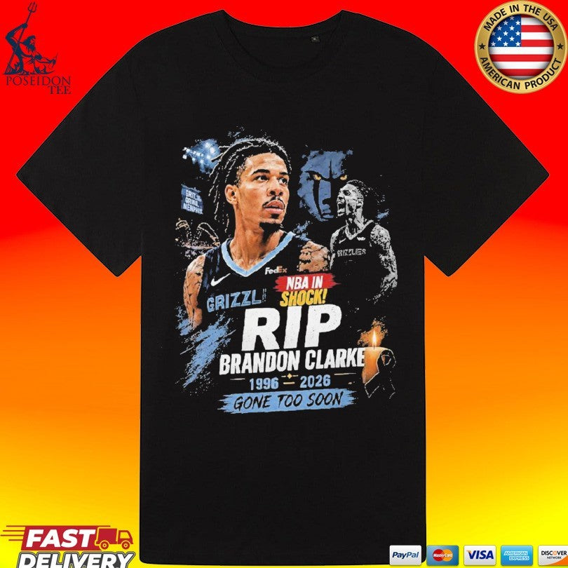Rest In Peace Brandon Clarke 1996-2026 In Loving Memory T-shirt