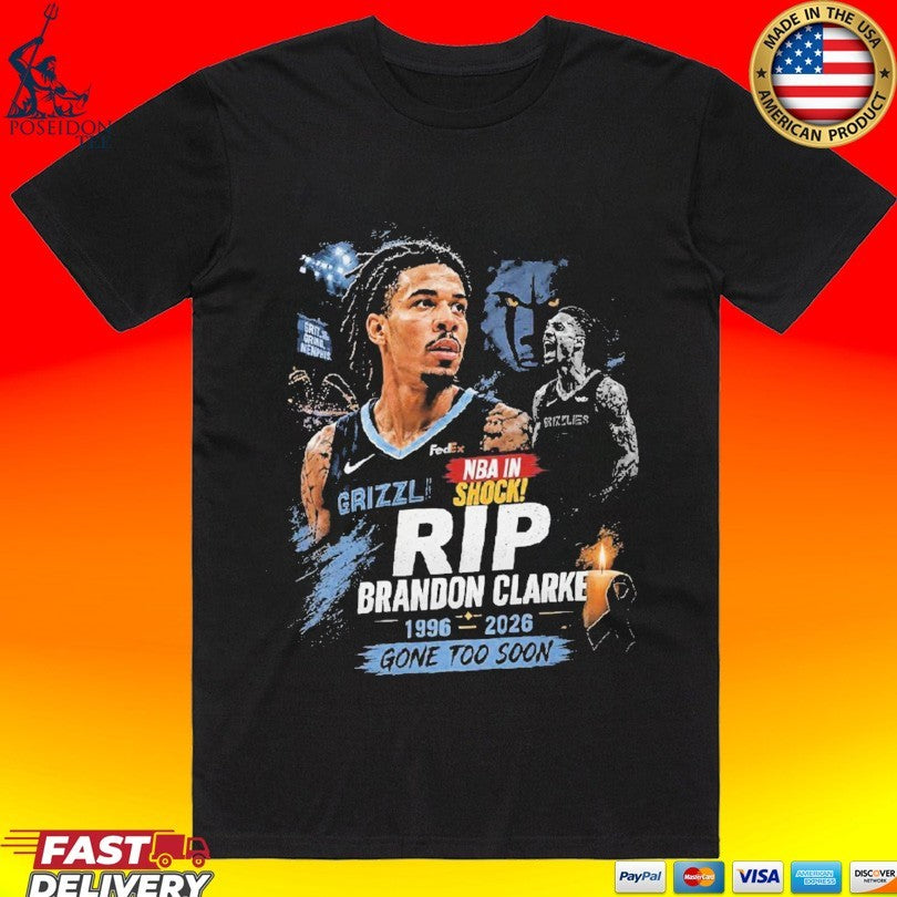 Rest In Peace Brandon Clarke 1996-2026 In Loving Memory T-shirt
